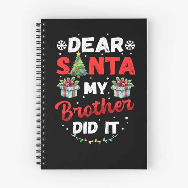 Item preview, My Funny Holiday Santa Christmas Vintage Dear Retro Brother Did It designed and sold by MediarMedic.