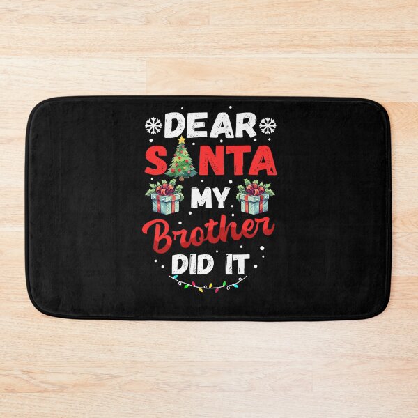 Item preview, My Funny Holiday Santa Christmas Vintage Dear Retro Brother Did It designed and sold by MediarMedic.