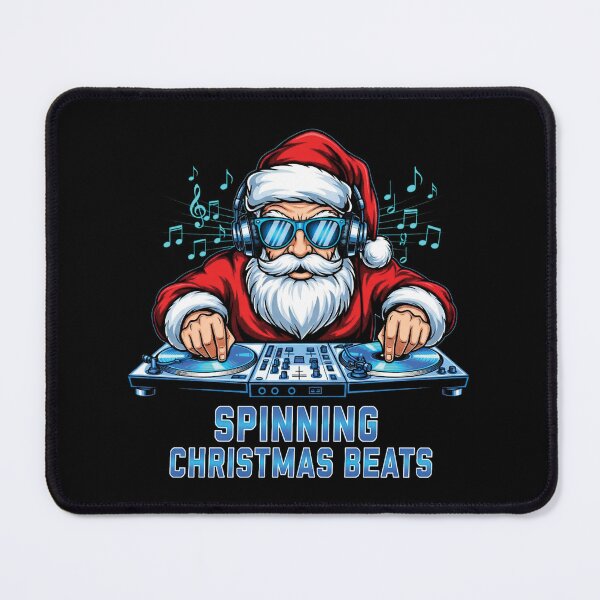 Item preview, DJ Santa Spinning Christmas Beats Artwork designed and sold by graphicnew.