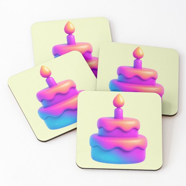 Item preview, delicious cake in neon colors designed and sold by Mauswohn.