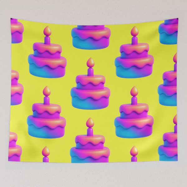 Item preview, delicious cake in neon colors designed and sold by Mauswohn.