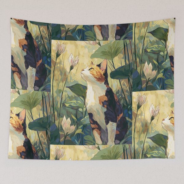 Item preview, Cute Cats and Botany Floral designed and sold by bapupa.
