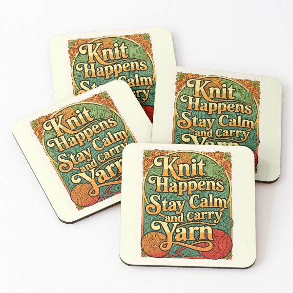 Item preview, Knit Happens - Stay calm and carry yarn designed and sold by Ponted.