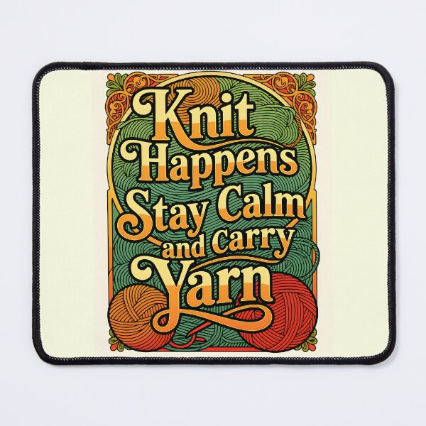 Item preview, Knit Happens - Stay calm and carry yarn designed and sold by Ponted.