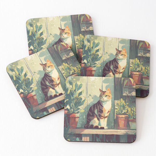 Item preview, Feline Cats and Botany Nature designed and sold by bapupa.
