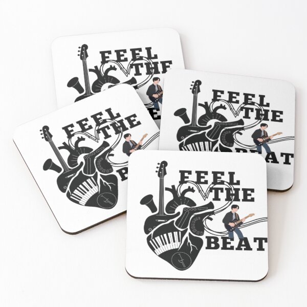 Item preview, Feel the Beat Music Heart Art designed and sold by Templateloom.