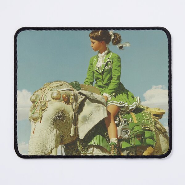 Item preview, Girl in Green Riding an Elephant designed and sold by lautir.