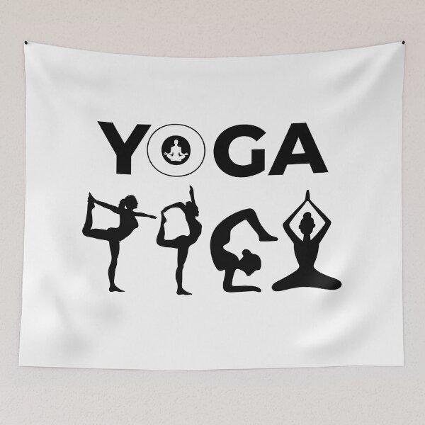 Item preview, Yoga Poses Silhouettes designed and sold by GenzShoppingHub.