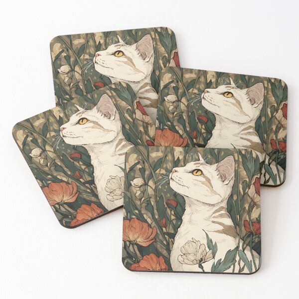 Item preview, Feline Cats and Flowers Garden designed and sold by bapupa.