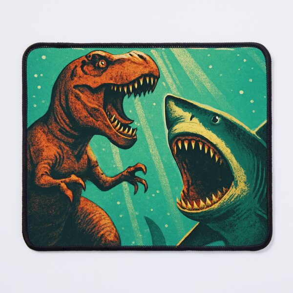 Item preview, Sharks vs Dinosaurs - Creature Feature designed and sold by FilMate.