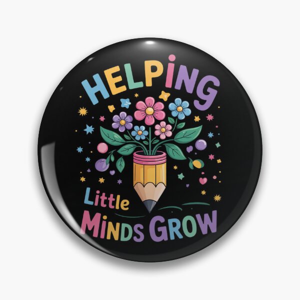 Item preview, Helping Little Minds Grow Flower Elementary School Teacher  designed and sold by RuthGAArt.