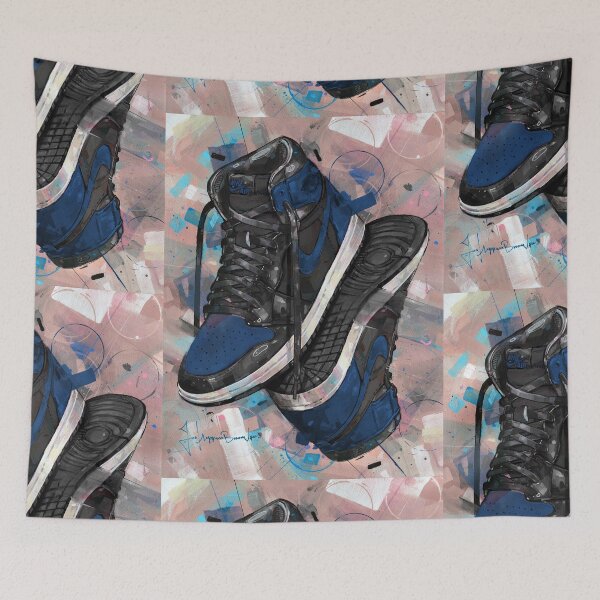 Item preview, Nike air jordan 1 Royal blue artwork designed and sold by GalleryKauffeld.