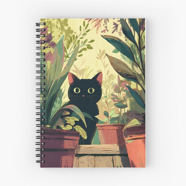 Item preview, Cute Cats and Plants Floral designed and sold by bapupa.