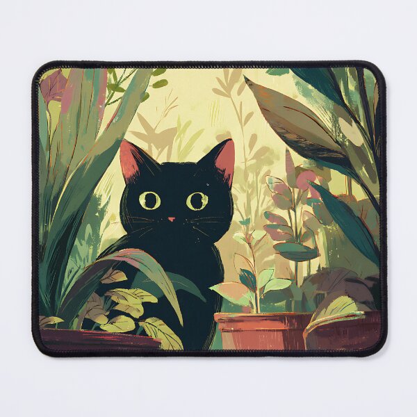 Item preview, Cute Cats and Plants Floral designed and sold by bapupa.