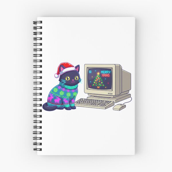 Item preview, Kawaii Pixel Art Black Cat Ugly Christmas Sweater Gift for Coder designed and sold by Green Seeker.
