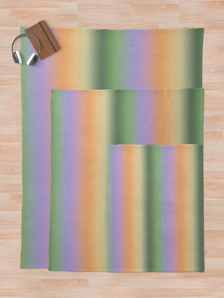 Thumbnail 5 of 6, Throw Blanket, Soft Gradient designed and sold by LittleFishStud.