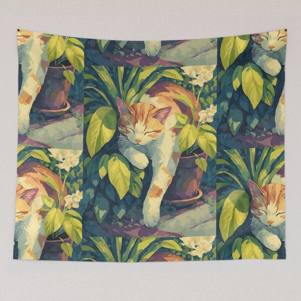 Item preview, Botanical Cats and Plants Garden designed and sold by bapupa.