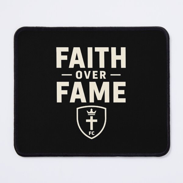Item preview, Faith Over Fame Christian Crest – FC Shield Cross Emblem – Bold Faith Statement Design designed and sold by astersgraphics.