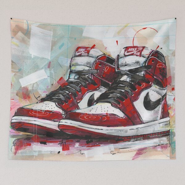 Item preview, Nike Chicago sneaker art designed and sold by GalleryKauffeld.