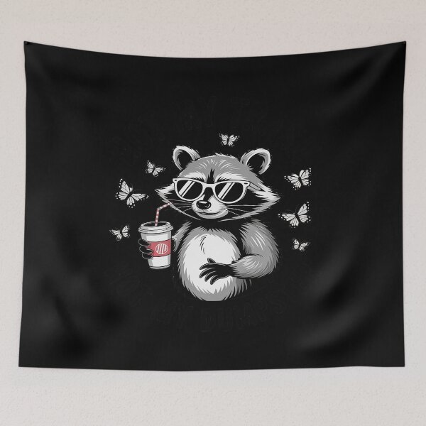 Item preview, Not My Trash Not My Dumpster Funny Raccoon Iced Coffee designed and sold by GasVille.
