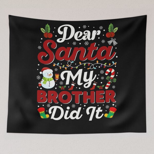 Item preview, Funny Brother Dear Vintage Santa My Holiday It Did Retro Christmas designed and sold by MediarMedic.