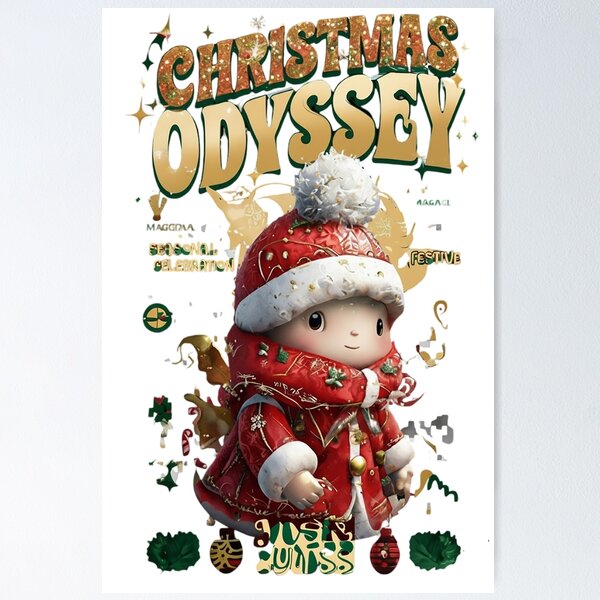 Item preview, Adorable Christmas Odyssey Mascot Character designed and sold by newvisionart191.