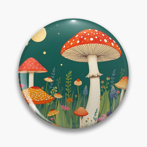 Item preview, Mushrooms and Muscari colorful art designed and sold by Ponted.