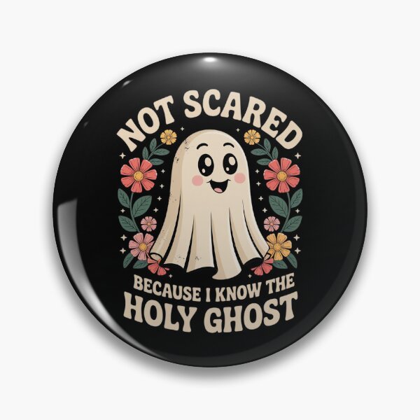 Item preview, Not Scared Because I Know The Holy Ghost Halloween Floral designed and sold by DetroitMug.