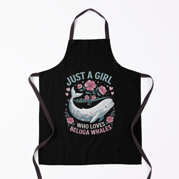 Item preview, Just A Girl Who Loves Beluga Whales Floral Women Girls Whale designed and sold by RuthGAArt.