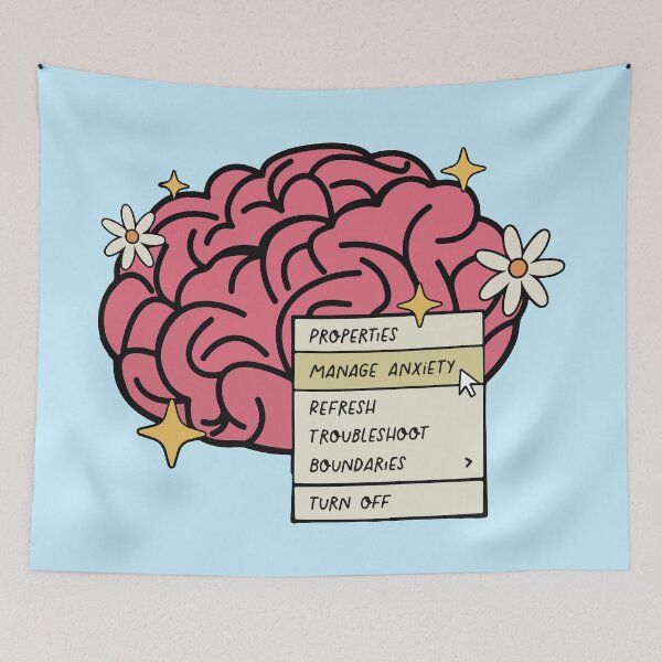 Item preview, Brain properties mange anxiety  designed and sold by BrownHorse90s.