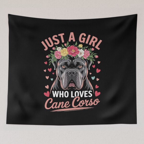 Item preview, Just A Girl Who Loves Cane Corso Dog For Women Girls  designed and sold by RuthGAArt.