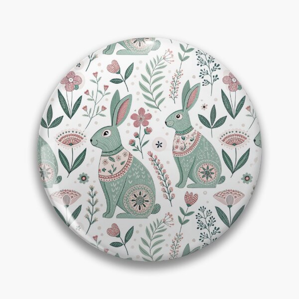 Item preview, Folk Rabbits designed and sold by Shuga-Design.