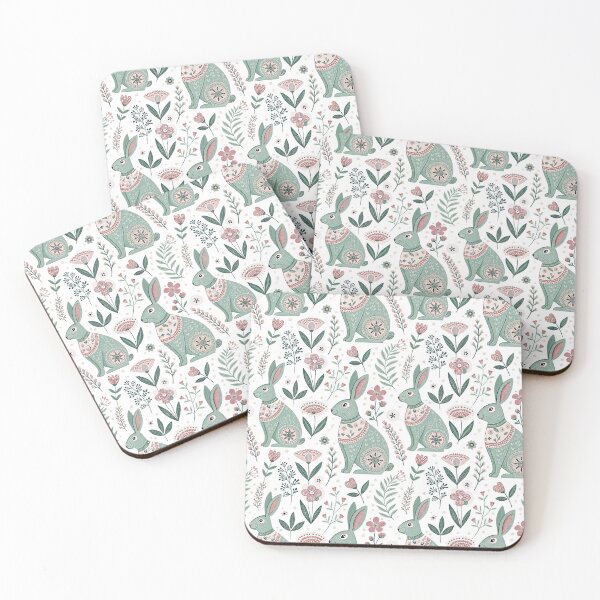 Item preview, Folk Rabbits designed and sold by Shuga-Design.