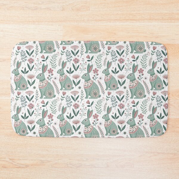 Item preview, Folk Rabbits designed and sold by Shuga-Design.