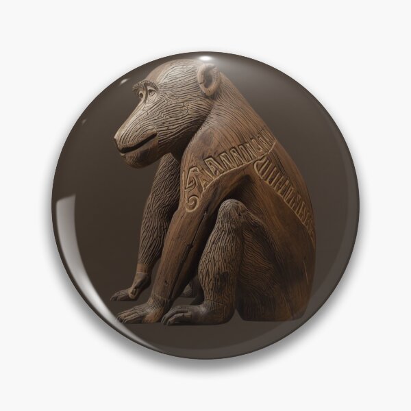 Item preview, Wise Baboon Carving — Ancestral Art Digital Presence designed and sold by SavannaStrikes.