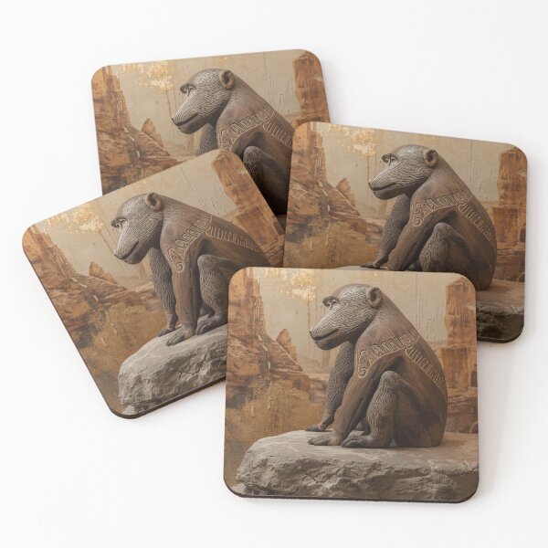Item preview, Wise Baboon Carving — Ancestral Art Digital Presence designed and sold by SavannaStrikes.