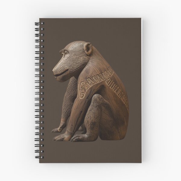 Item preview, Wise Baboon Carving — Ancestral Art Digital Presence designed and sold by SavannaStrikes.