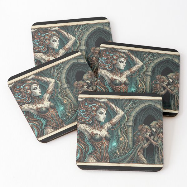 Item preview, Art Nouveau art the Bio Horror Kiss designed and sold by Vintage Designs +.