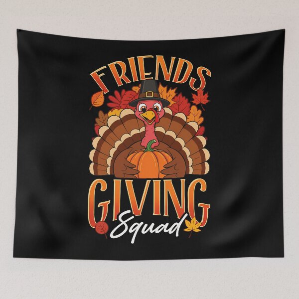 Item preview, Friends 90s Thankful Party Squad Friendsgiving Humor Turkey designed and sold by Daleburuling.