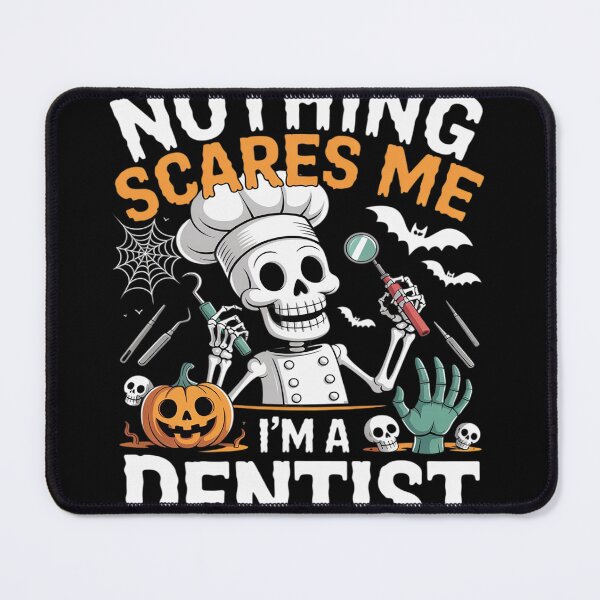 Item preview, Nothing Scares Proud I'm A Dentist Halloween Skeleton designed and sold by DetroitMug.