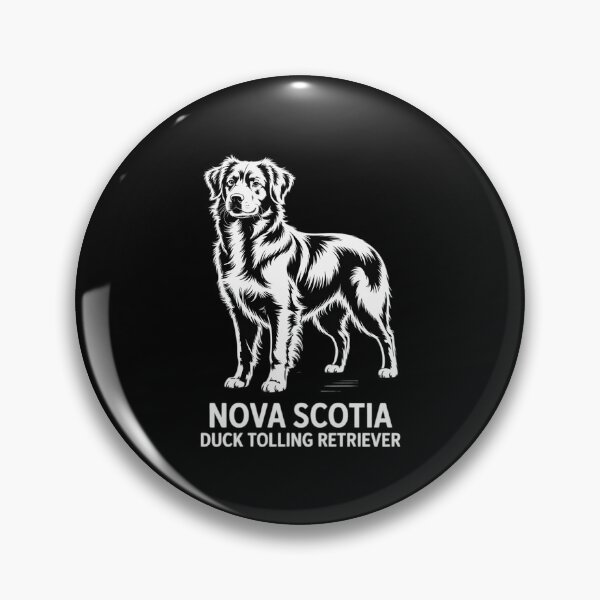 Artikelvorschau, Nova Scotia Duck Tolling Retriever Silhouette Portrait Hund entworfen und verkauft von DetroitMug.