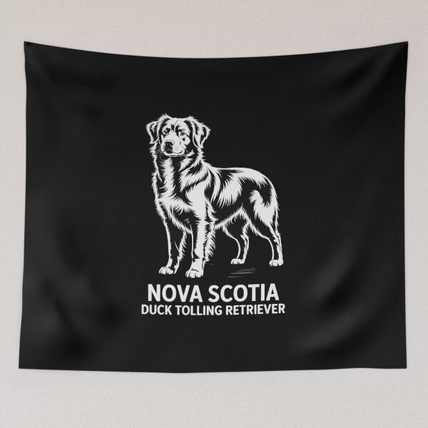 Item preview, Nova Scotia Duck Tolling Retriever Silhouette Portrait Dog designed and sold by DetroitMug.