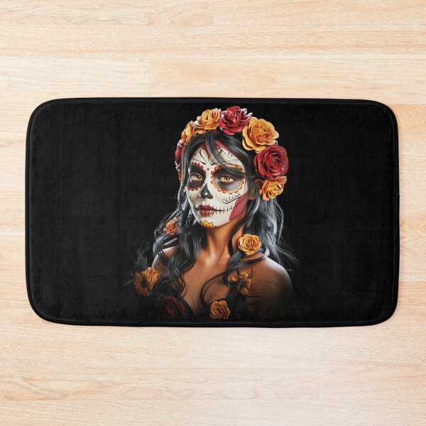 Item preview, La Catrina Floral Sugar Skull - Day Mexican Skul Celebration  designed and sold by RuthGAArt.