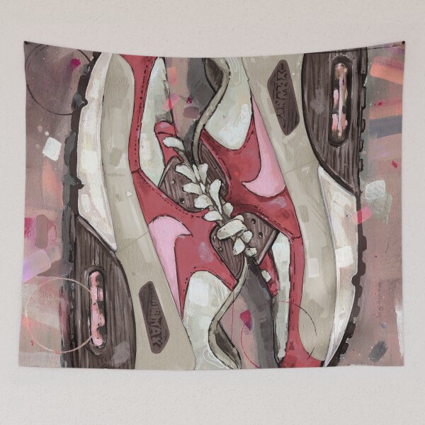 Item preview, AirMax90 Bacon sneaker art designed and sold by GalleryKauffeld.