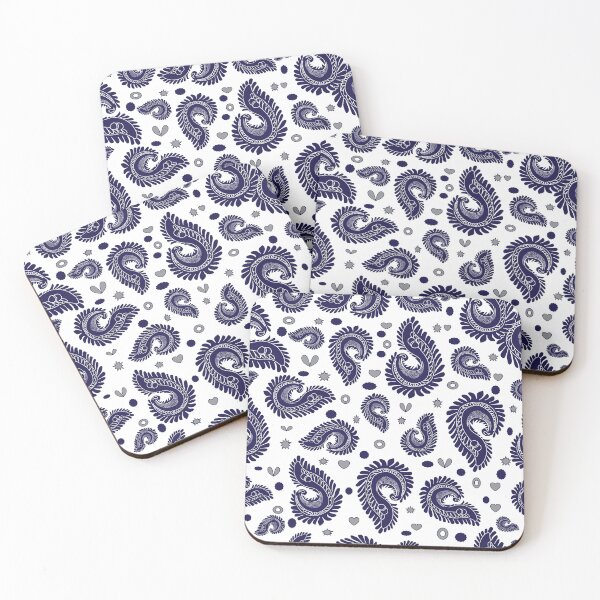 Item preview, A seamless blue Paisley pattern featuring flowing, elegant motifs with classic curved shapes. The design combines traditional Paisley aesthetics with a modern touch designed and sold by Line-Aura.