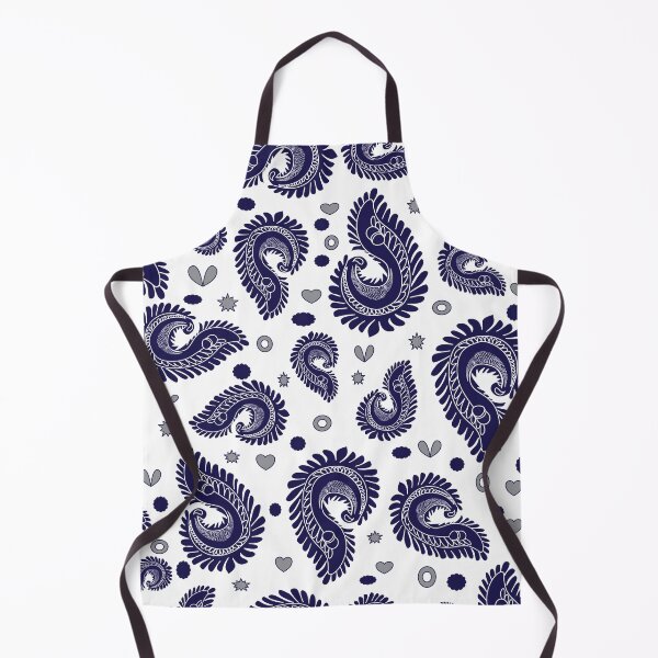 Item preview, A seamless blue Paisley pattern featuring flowing, elegant motifs with classic curved shapes. The design combines traditional Paisley aesthetics with a modern touch designed and sold by Line-Aura.