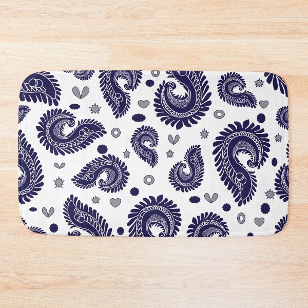Item preview, A seamless blue Paisley pattern featuring flowing, elegant motifs with classic curved shapes. The design combines traditional Paisley aesthetics with a modern touch designed and sold by Line-Aura.