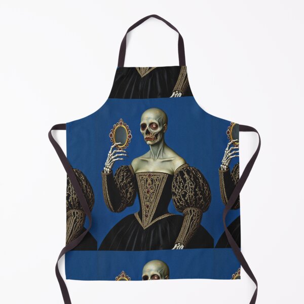 Item preview, The Rotten Lady of Vanity Zombie Horror Tudor era portrait art designed and sold by Vintage Designs +.
