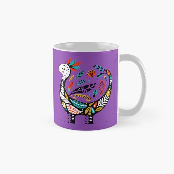 Item preview, Whimsical Dinosaur Sauropod – Scandinavian Folk Art by heidiannemorris © designed and sold by FOLK ART FUSION by heidiannemorris.