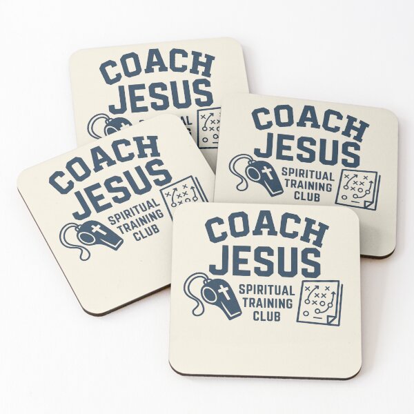 Item preview, Coach Jesus – Spiritual Training Club Christian Sports Tee designed and sold by astersgraphics.